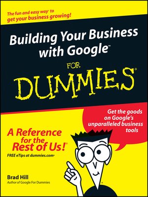cover image of Building Your Business with GoogleFor Dummies